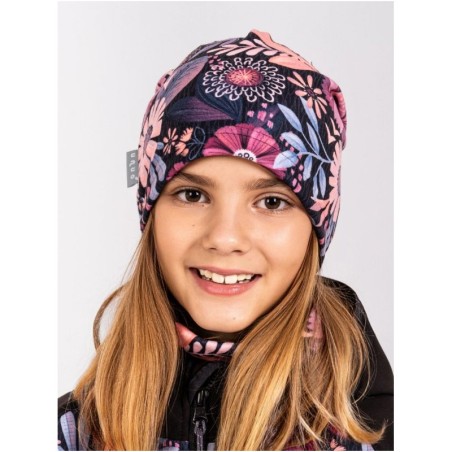 Fliismüts beanie, magic flowers