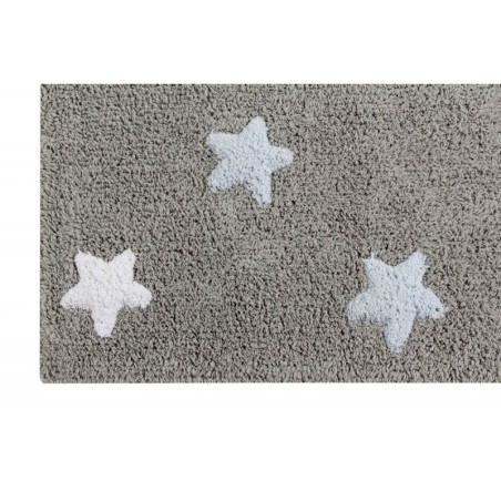 Pestav vaip Tricolor Star Gris/Azul 120 x 160 cm