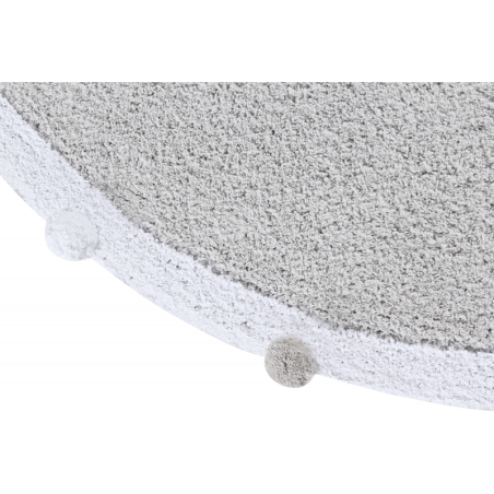 Pestav vaip Bubbly Light Grey Ø120 cm