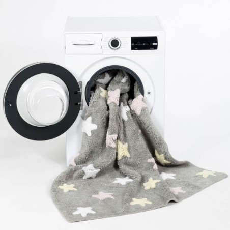 Pestav vaip Tricolor Star Gris/Rosa 120 x 160 cm