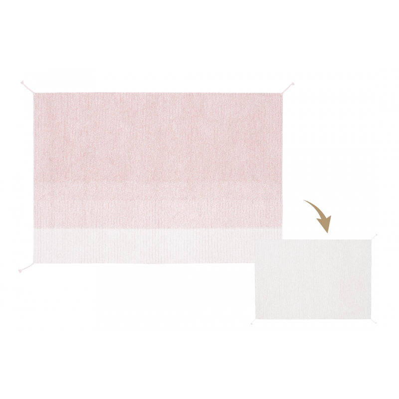 Pestav kahepoolne vaip Gelato Pink 140x200 cm