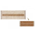 Pestav kahepoolne vaip Duetto Toffee 80x230 cm