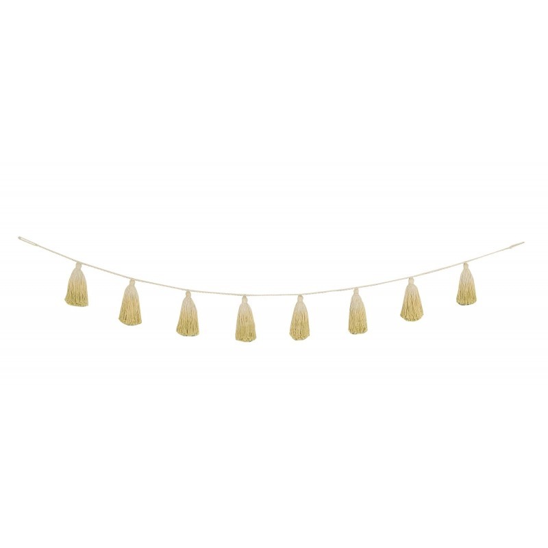 Pom Pom vanik Tie-Dye Yellow