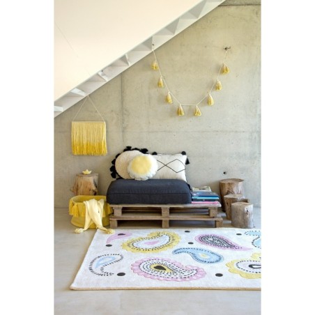 Pom Pom vanik Tie-Dye Yellow