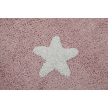 Pestav vaip Pink Stars White 120 x 160 cm