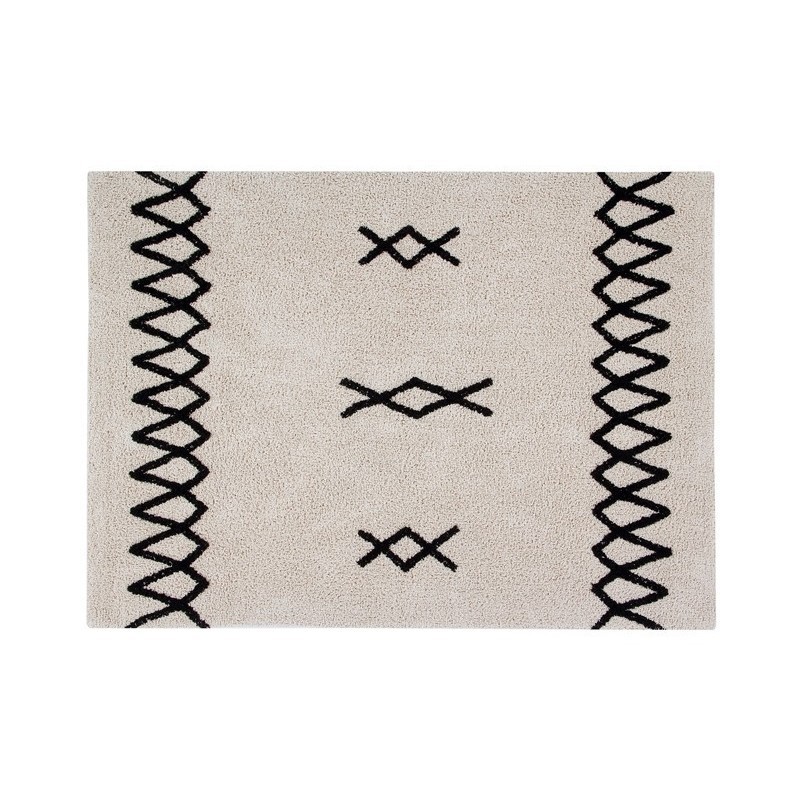 Pestav vaip Atlas Natural Black 120x160 cm