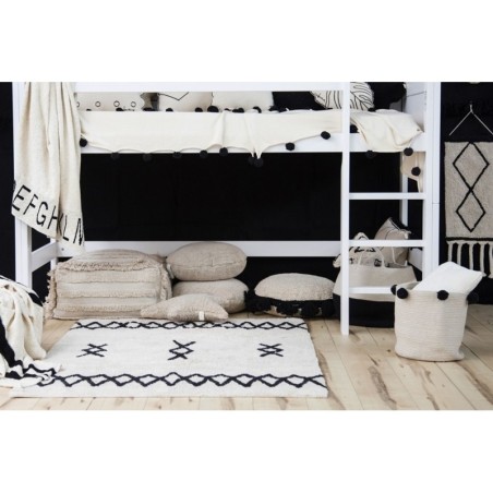 Pestav vaip Atlas Natural Black 120x160 cm