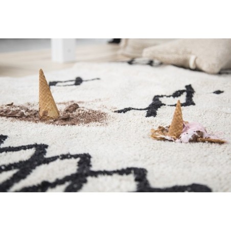 Pestav vaip Atlas Natural Black 120x160 cm
