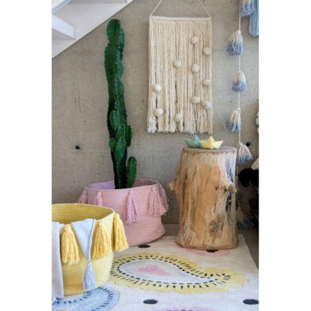 Pom Pom vanik Tie-Dye Soft Blue