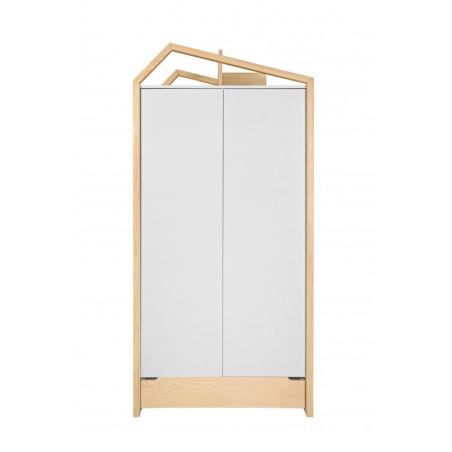 2-ukseline riidekapp mänd/valge