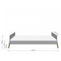 Lotta juuniorvoodi 90x200 hall