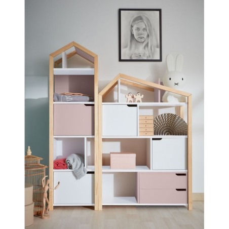 Riiul lastetuppa roosa