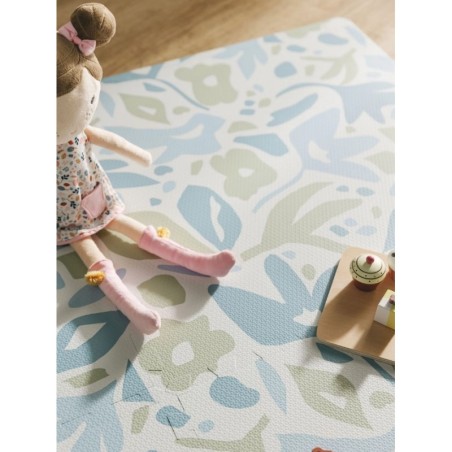 Mängumatt puslematt FLORA sinine 120x180 cm