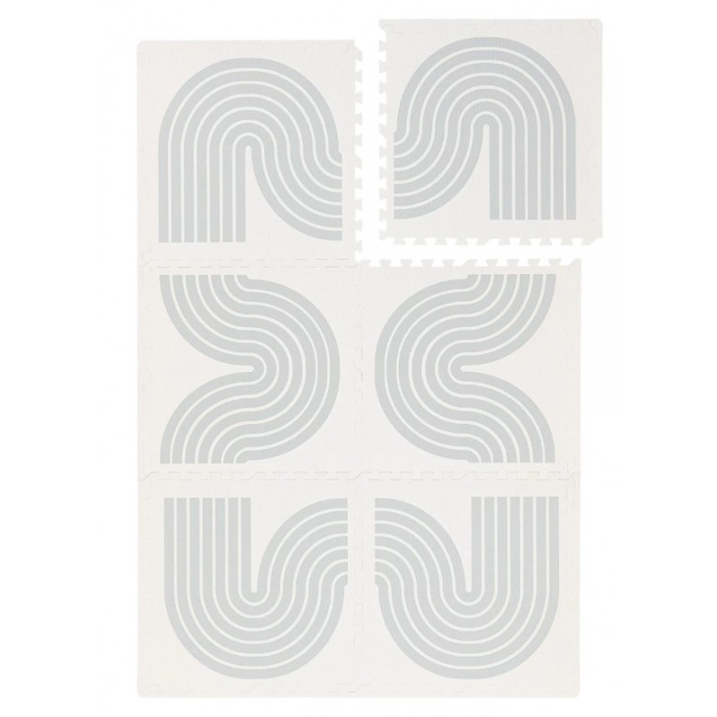 Mängumatt puslematt ARCHIE kreem/hall 120x180 cm