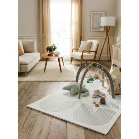 Mängumatt puslematt ARCHIE kreem/hall 120x180 cm