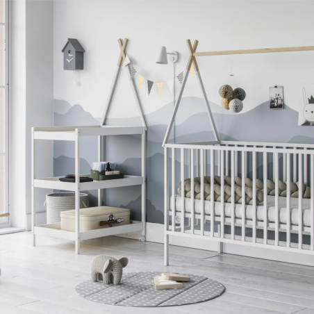 TIPI mähkimislaud valge