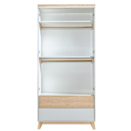 Sahtlite ja ustega riidekapp Nordik