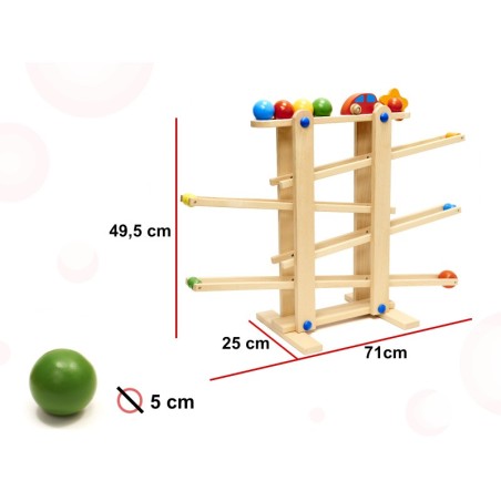 Montessori puidust XXL pallirada