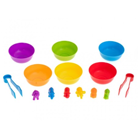 Montessori loendamise ja värvide mäng loomadega