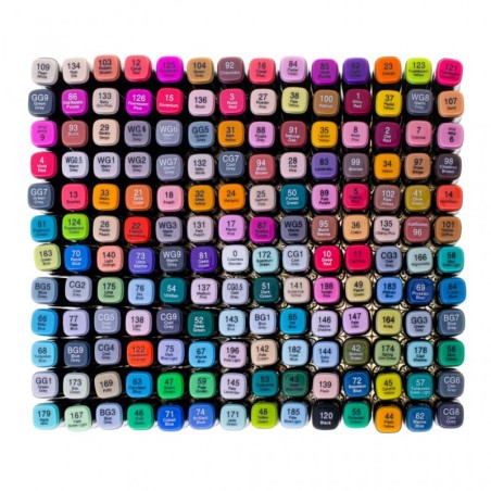 Kahepoolsed markerid 168 tk + alus