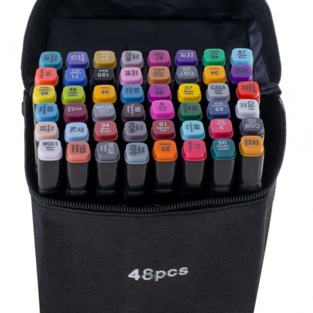 Kahepoolsed markerid 48 tk + alus