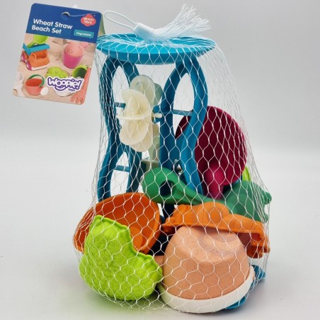 Liivakomplekt rulli ja kastekannuga 10 osa BIOLAGUNEV ORGAANILINE MATERJAL