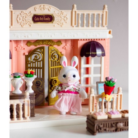 Nukumaja-küülikute perekond, lillepood + kujuke