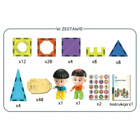 Magnetklotsid loss 98 osaline komplekt