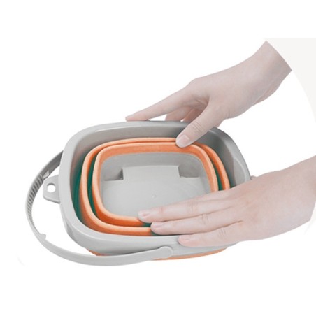 Kokkupandava ämbri komplekt reha ja kühvliga, oranž