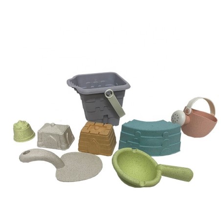 Liiva mänguasjade komplekt Torn 8 osa BIOLAGUNEV ORGAANILINE MATERJAL