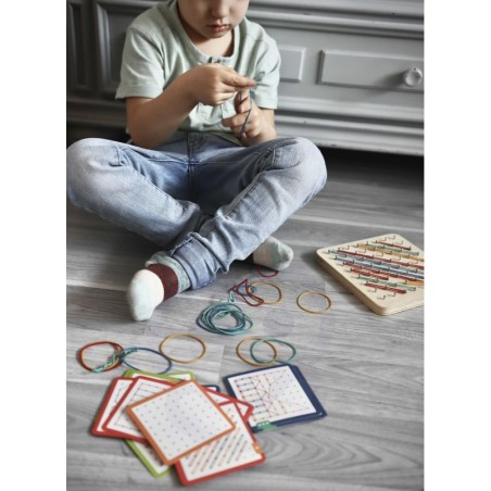 Kummiribadega geoplaan Puidust pusle 69 el. FSC sertifitseeritud