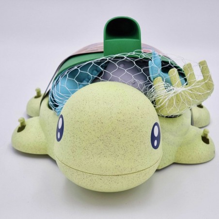 Komplekt 2in1 liiva ja vanni kilpkonn roheline 8 osa BIOLAGUNEV ORGAANILINE MATERJAL