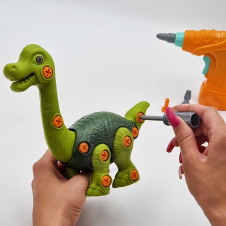 Dinosaurus kruvimiseks ehituskomplekt + puur 31 osa