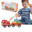 Viga Toys puidust kraana konteineritega