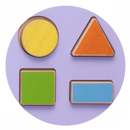 Viga Toys Montessori sensoorne tegelustahvel Hippo