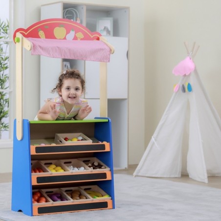 Puidust teater ja toidupood 2in1