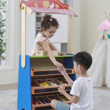 Puidust teater ja toidupood 2in1