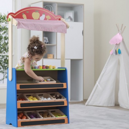 Puidust teater ja toidupood 2in1