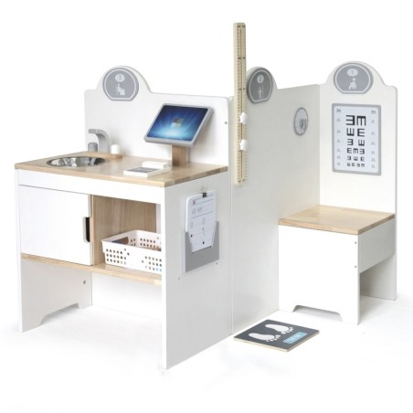 Multifunktsionaalne puidust arsti meditsiinikeskus lastele, mängunurk