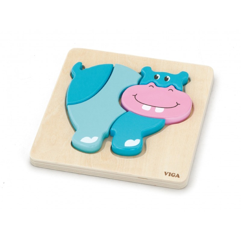 VIGA Baby esimene puidust pusle Hippo