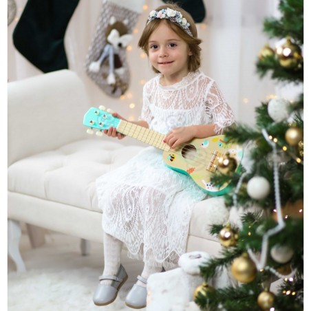 Puidust ukulele kitarr lastele 3+