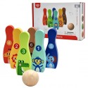 Puidust laste keegel 6 tk. + Pall