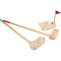 Puidust golfikomplekt 2 inimesele 13 osaline