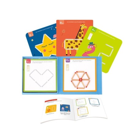 Montessori puidust Loogikamõistatused Magnettikud lastele 58 el.