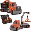 Smoby Truck 3in1 Black+Decker tööriistad, kraana, 60 aksessuaari