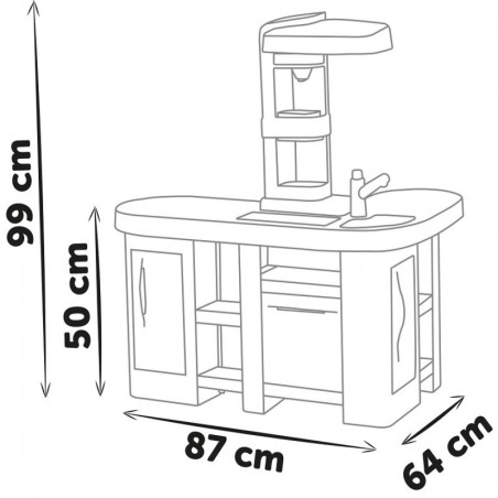 SMOBY Mini Tefal Studio Köök Bubble XL + 34 tarvikut