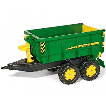 Rolly Toys suur John Deere'i kahe teljeline kallur haagis