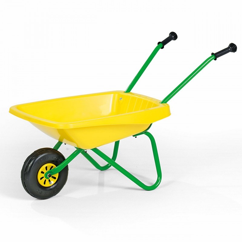 Plastikust kollane aiakäru lastele