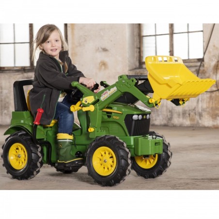 Rolly toys John Deere'i pedaalidega traktor, käigud, pumbatavad rattad 3-8 aastat