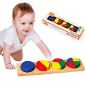 Puidust pusle matemaatilised plokid murrud 11 elementi Montessori